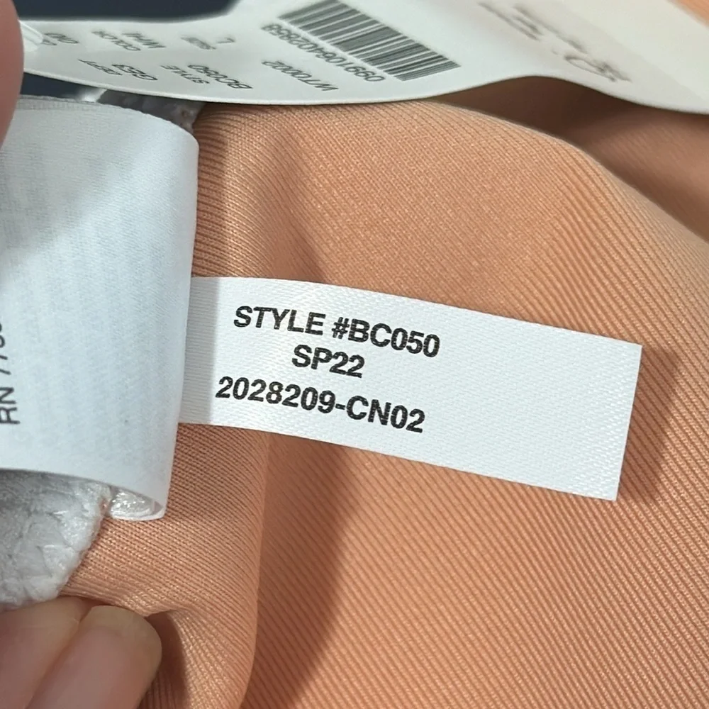 J. Crew Ribbed Curved Waist Cheeky String Bikini Bottom Women's L White New 7867